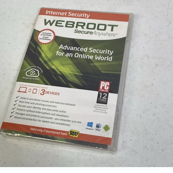 SEALED Webroot Secure Anywhere Advanced Security for PC, Mac Mobile Devices New - Picture 4 of 5